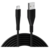 urbn Type A to Micro USB Type B 4.95 Feet (1.5 M) Cable (Tangle-free Design, Black)
