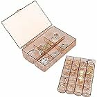 SHUTTLE ART Jewelry Storage Box With Lid Rings Earrings Necklace Holder Case Classified Jewelry Organizer for Women Girls 2 Layer Acrylic Dustproof Earring Box