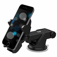  ELV Car Mount Adjustable Car Phone Holder Universal Long Arm, Windshield for Smartphones - Black 