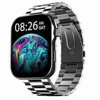 Noise ColorFit Ultra 3 Bluetooth Calling Smart Watch with Biggest 1.96" AMOLED Display, Premium Metallic Build, Functional Crown, Gesture Control with Metallic Strap (Glossy Silver: Elite Edition)