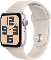 Apple Watch SE (2nd Gen, 2023) [GPS 40mm] Smartwatch with Starlight Aluminum Case with Starlight Sport Band S/M. Fitness & Sleep Tracker, Crash Detection, Heart Rate Monitor, Retina Display