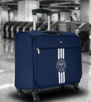 Tommy Hilfiger Striped Soft Overnighter Suitcase Trolley 45 L