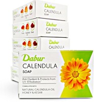 Dabur Calendula Soap - 450g (Pack of 6, 75g each)