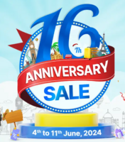  EaseMytrip 16th Anniversary Sale - Up to Rs 6000 Off on Flights / Hotels Booking + 15% Discount on ICICI Bank Cards