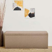 [Apply  ₹4900  Coupon] Home Centre Archie Brown Fabric 2-Seater Nesting Bench Rs. 2598