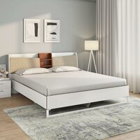 Nilkamal Alps Meta Without Storage | 1 Year Warranty Engineered Wood Queen Bed  [50% Coupon]
