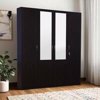 HomeTown Allen Engineered Wood Four Door Wardrobe in Wenge Color [ Rs 9100 Coupon]