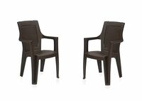 Nilkamal ROSA Plastic Mid Back with Arm Chair
