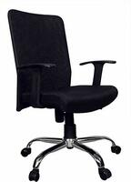 [Apply ₹1000 Coupon] The Couch Cell Medium Back Chair in Black Mesh 