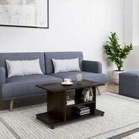 MDF Center Coffee Table for Home Living Room Office (Flowery Wenge) [Rs 850 Coupon]