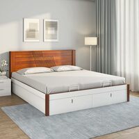 Nilkamal Electra Premier with Storage | 1 Year Warranty Engineered Wood Queen Hydraulic Bed [30% Coupon]