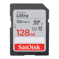 SanDisk Ultra SDXC 128GB Class 10 120MB/s Memory Card