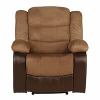 Woodness Ashley Manual Single Seater Recliner (Brown) [ Rs 8100 Coupon]