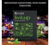 LIVitup Hangover Shield: For Preventing Hangover Symptoms Pack of 1 by DR. VAIDYA'S