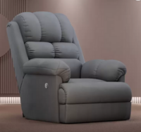 The Sleep Company Luxe Motorised Standard Fabric Powered Recliner (Grey) 