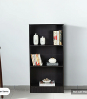 Hayao 3 Tier Book Shelf in Wenge Finish