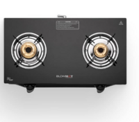 BLOWHOT Ruby 2 Burners Gas Stove Manual Ignition Heavy Brass Burners