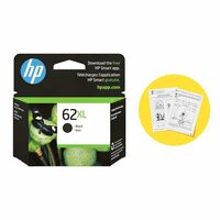 HP 62XL High Yield Black Original Ink Cartridge [Apply 40% Coupon]   