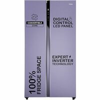 Haier 596L, 3-Star, 100% Convertible Fridge Space, Expert Inverter Side by Side Refrigerator, (HES-690IM, Inox Marine)