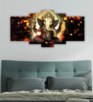 SAF Set Of 5 Wall Painting With Frame For Home Decoration