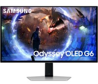 SAMSUNG Odyssey G6 27 inch Quad HD OLED Panel with Dynamic Cooling, Sleek Metal Design, Glare Free, Height Adjustable Gaming Monitor (LS27DG600SWXXL)
