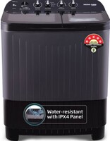 Voltas Beko by A Tata Product 9 kg washing machine with Soft Closing door, Water proof IPX4 protection, Special Pulsator and Double Waterfall Semi Automatic Top Load Black, Grey