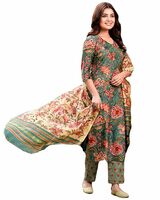 ANNI DESIGNER Cotton Women Kurta With Pant & Dupatta Up to 85% Off
