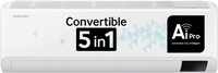 SAMSUNG Convertible 5-in-1 Cooling 2023 Model 1.5 Ton 3 Star Split Inverter AC with Wi-fi Connect - White (AR18CY3YATC/AR18CY3YATCNNA/AR18CY3YATCXNA, Copper Condenser)