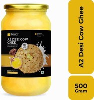 Ketofy A2 Cow Ghee | Contains Beta-Casein Protein | Nourishing | Pure & Authentic Ghee 500 g Mason Jar