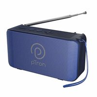 pTron Newly Launched Musicbot Groove Mini Bluetooth Speaker, 10W Immersive Sound, 6H Playtime, FM Radio, Multi-Playback Modes-BT5.1/TF Card/Aux-in, Metal Grill & Type-C Charging (Blue)