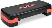ATROPOS Aerobic Stepper 2 Level Adjustable Workout Fitness Stepper Exercise Platform Stepper (Red)