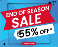 End of Season Sale - Upto 60% Off + Extra Rs.100 off on order above Rs.999
