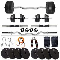 BULLAR Home Gym Set (8-30) kg Home Gym Combo with Curl Rod