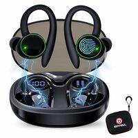 EDYELL V2 True Wireless Earbud, Bluetooth 5.3 TWS 3D Stereo with Earhook, 50H Playtime  Apply ₹200 coupon 