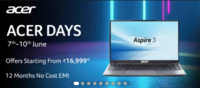 Acer Days Upto 41% off + 10% Instant Discount + Additional off + Upto 33000 off on exchange
