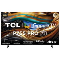 TCL P755 Pro 189 cm (75 inch) 4K UHD QLED Smart Google TV with Dolby Atmos (2024 model) with bank and exchange offer 