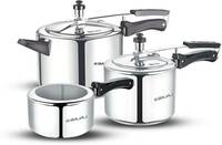 BAJAJ 2 L, 3 L, 5 L Inner Lid Pressure Cooker (Aluminium)