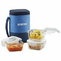 Borosil - Prime Borosilicate Glass Lunch Box Set