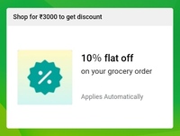 Grocery: Get Flat 10% Discount upto Rs.500 on Min. Rs.3000 Order Value