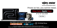 Vijay Sales Apple Days- Up to Rs.10000 Instant Cashback on Credit Cards (8th-17th June) 