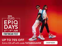 Tatacliq Epiq Days Footwear Fest up to 75% off + Extra up to 12% off | 06th - 09th June
