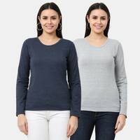  Wafaa Women's T Shirts (Pack of 2) upto 89% off starting from 199