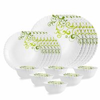  Cello Opalware Dazzle Series Oleander Dinner Set, 18 Units [Apply ₹200 Off Coupon]