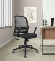 Vergo Empower Ergonomic Mid Back Mesh Office Chair (Black)