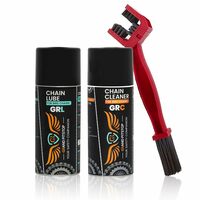Grand Pitstop Chain Clean GRC, 160ml and GRL Chain Lube, 160ml with Bike Chain Cleaning Brush
