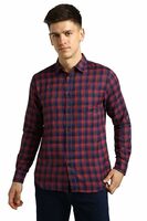 Urbano Fashion Men's Cotton Full Sleeve Slim Fit Casual Checkered Shirt