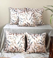 Multicolor Velvet Floral 16x16 inches Cushion Covers (Pack of 5)