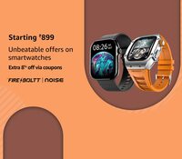 Fire-Boltt & Noise Smartwatches Upto 80% off + Extra 8% coupon + INR 200 instant discount with SBI Credit Card