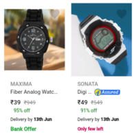 Loot: Branded Watches starting from ₹39