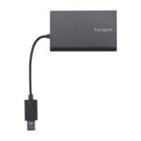 Targus USB Type C to USB 3.0 Type A, RJ45 USB Hub (Supports 4K2K Resolution, Black)